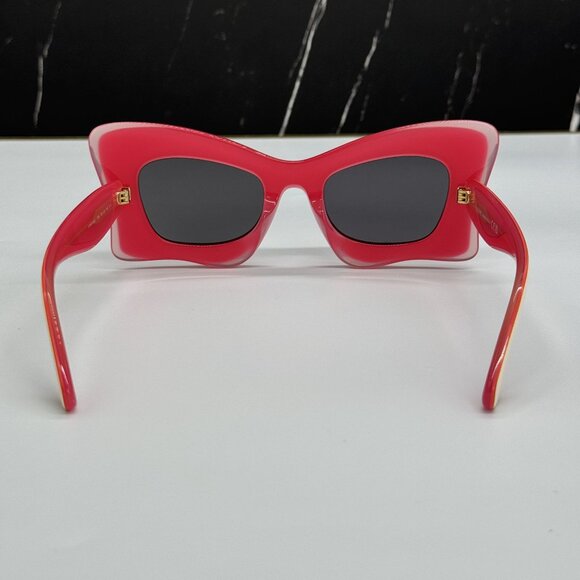 NEW LOEWE LW40140U 59A WOMEN SUNGLASSES BLACK CAT EYE LOEWE EYEWEAR - Picture 7 of 11